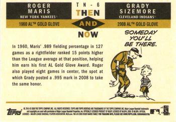 2009 Topps Heritage - Then and Now High Number #TN-6 Grady Sizemore / Roger Maris  Back