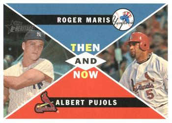 2009 Topps Heritage - Then and Now High Number #TN-7 Albert Pujols / Roger Maris  Front