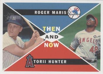 2009 Topps Heritage - Then and Now High Number #TN-10 Roger Maris / Torii Hunter Front