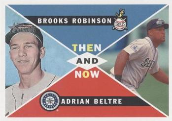 2009 Topps Heritage - Then and Now High Number #TN-3 Brooks Robinson / Adrian Beltre Front