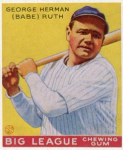 1976 TCMA Goudey Reprints #53 Babe Ruth Front