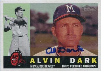 2009 Topps Heritage - Real One Autographs #ROA-AD Alvin Dark Front