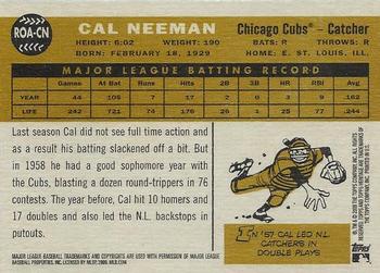 2009 Topps Heritage - Real One Autographs #ROA-CN Cal Neeman Back