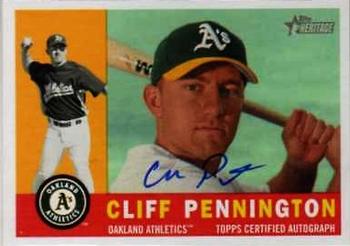2009 Topps Heritage - Real One Autographs #ROA-CP Cliff Pennington Front