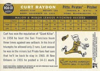 2009 Topps Heritage - Real One Autographs #ROA-CR Curt Raydon Back