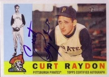 2009 Topps Heritage - Real One Autographs #ROA-CR Curt Raydon Front
