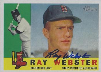 2009 Topps Heritage - Real One Autographs #ROA-RW Ray Webster Front