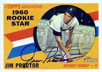 2009 Topps Heritage - Real One Autographs #ROA-JP Jim Proctor Front