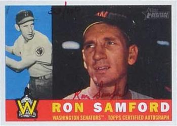 2009 Topps Heritage - Real One Autographs Red Ink #RS Ron Samford Front