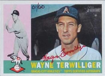 2009 Topps Heritage - Real One Autographs Red Ink #WT Wayne Terwilliger Front