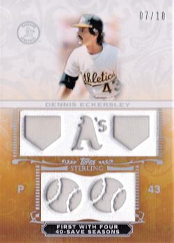 2009 Topps Sterling - Career Chronicles Relics Five 10 #5CCR-28 Dennis Eckersley Front