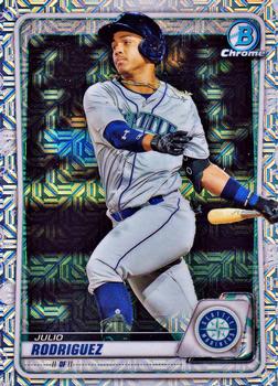 2020 Bowman Chrome - Prospects Mojo Refractor #BCP-175 Julio Rodriguez Front