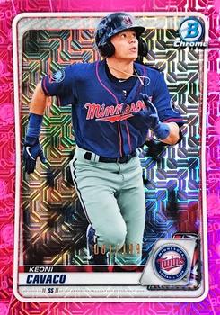 2020 Bowman Chrome - Prospects Mojo Refractor Pink #BCP-180 Keoni Cavaco Front