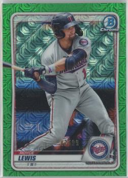 2020 Bowman Chrome - Prospects Mojo Refractor Green #BCP-195 Royce Lewis Front