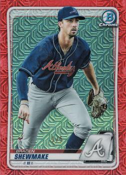 2020 Bowman Chrome - Prospects Mojo Refractor Red #BCP-219 Braden Shewmake Front