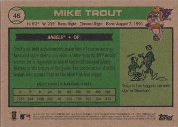 2020 Topps x Super 70s Sports #46 Mike Trout Back