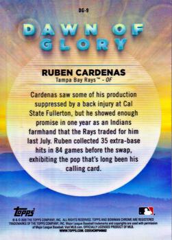 2020 Bowman Chrome - Dawn of Glory Mojo Refractor #DG-9 Ruben Cardenas Back