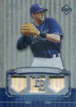 2009 Topps Sterling - Career Chronicles Relics Triple Sterling Silver #3CCR-83 Evan Longoria Front