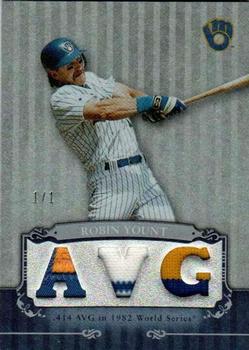 2009 Topps Sterling - Career Chronicles Relics Triple Sterling Silver #3CCR-178 Robin Yount Front