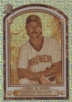 2020 Bowman Chrome - Farm to Fame Mojo Refractor #FTF-RY Robin Yount Front