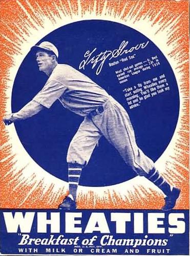 1937 Wheaties Series 8 #NNO Lefty Grove Front