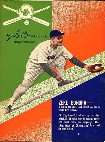 1937 Wheaties Series 9 #NNO Zeke Bonura Front