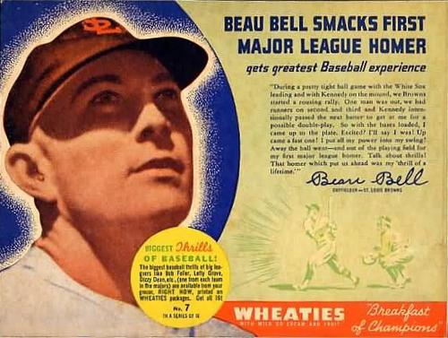 1938 Wheaties Series 10 #7 Beau Bell Front