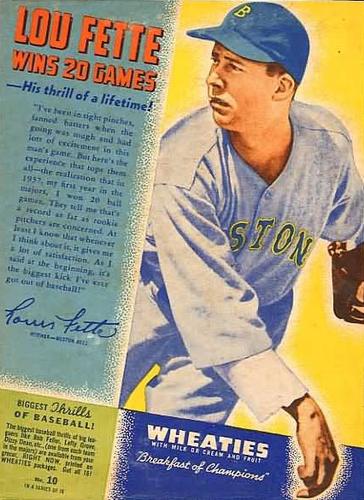 1938 Wheaties Series 10 #10 Lou Fette Front
