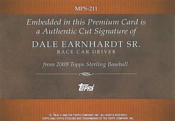 2009 Topps Sterling - Cut Signatures #MPS-211 Dale Earnhardt Sr. Back