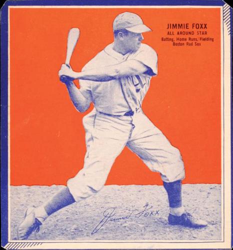 1936 Wheaties Series 3 #NNO Jimmie Foxx Front