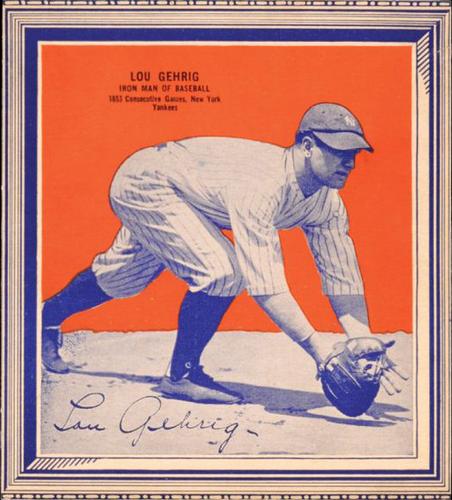 1936 Wheaties Series 3 #NNO Lou Gehrig Front