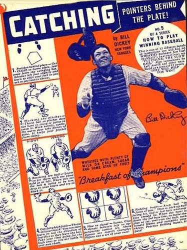 1936 Wheaties Series 5 #9 Bill Dickey Front