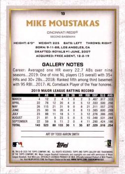 2020 Topps Gallery #19 Mike Moustakas Back