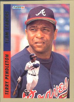 1993 Fleer - Team Leaders (Series Two National League) #2 Terry Pendleton Front