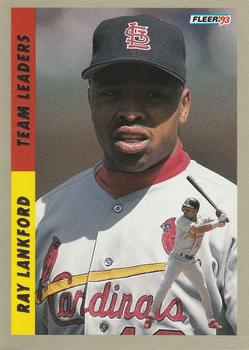 1993 Fleer - Team Leaders (Series Two National League) #3 Ray Lankford Front