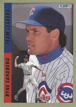 1993 Fleer - Team Leaders (Series Two National League) #6 Ryne Sandberg Front