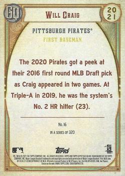 2021 Topps Gypsy Queen #16 Will Craig Back