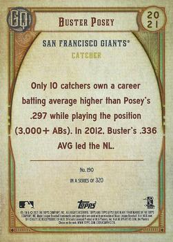 2021 Topps Gypsy Queen #190 Buster Posey Back