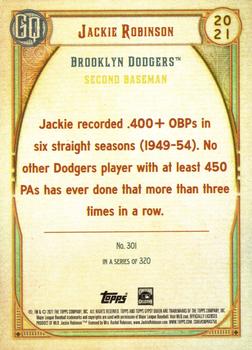 2021 Topps Gypsy Queen #301 Jackie Robinson Back