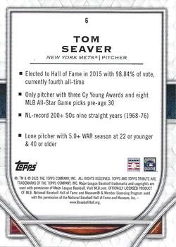2021 Topps Tribute #6 Tom Seaver Back
