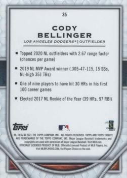 2021 Topps Tribute #35 Cody Bellinger Back