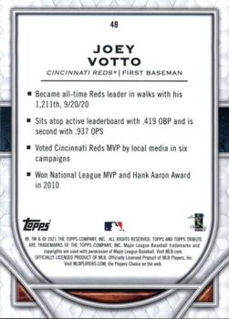 2021 Topps Tribute #48 Joey Votto Back