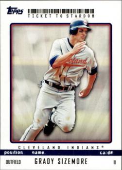 2009 Topps Ticket to Stardom - Blue #11 Grady Sizemore Front