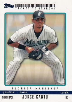 2009 Topps Ticket to Stardom - Blue #65 Jorge Cantu Front
