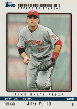 2009 Topps Ticket to Stardom - Blue #81 Joey Votto Front