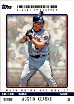 2009 Topps Ticket to Stardom - Blue #86 Austin Kearns Front