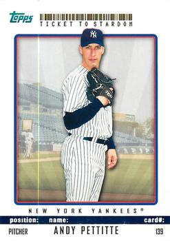 2009 Topps Ticket to Stardom - Blue #139 Andy Pettitte Front
