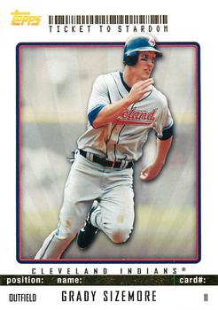 2009 Topps Ticket to Stardom - Gold #11 Grady Sizemore Front