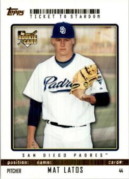 2009 Topps Ticket to Stardom - Gold #44 Mat Latos Front