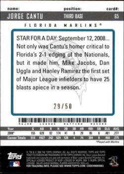 2009 Topps Ticket to Stardom - Gold #65 Jorge Cantu Back